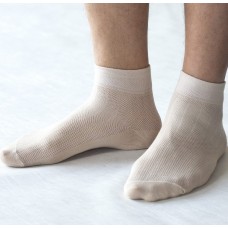 Мужские носки укороченные облегченные "Сетка в полоску" М-СU002